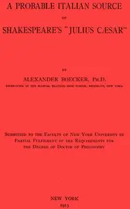 A Probable Italian Source of Shakespeare's