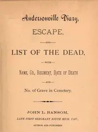 Andersonville diary : $b escape, and list of the dead, with name, co., regiment, date of death and no. of grave in cemetery by John L. Ransom