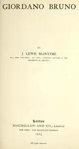 Giordano Bruno by J. Lewis (James Lewis) McIntyre
