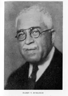 Portrait of H. T. (Harry Thacker) Burleigh