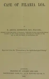 Case of Filaria loa by Douglas Argyll Robertson