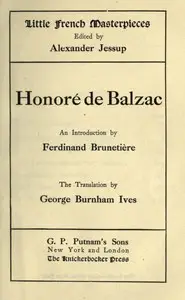 Honoré de Balzac by Honoré de Balzac