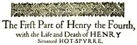 King Henry IV, the First Part by William Shakespeare