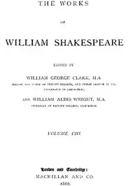 The Works of William Shakespeare [Cambridge Edition] [Vol. 8 of 9] by William Shakespeare
