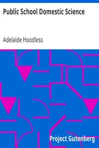 Public School Domestic Science by Adelaide Hoodless