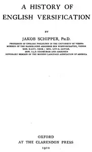 A History of English Versification by J. (Jakob) Schipper