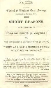 Short Reasons for Communion with the Church of England
Or, The Churchman's answer to the question,