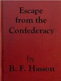 Escape from the Confederacy by Benjamin F. Hasson